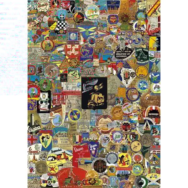 Image of Plakat mit Motiv "Vespa Plaketten"