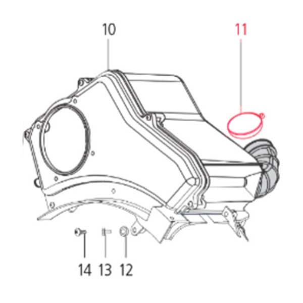 Image of Schlauchschelle LML, C-4782169 für LML Star 125-200 4T/Star Deluxe 125-150 4S/Speedy