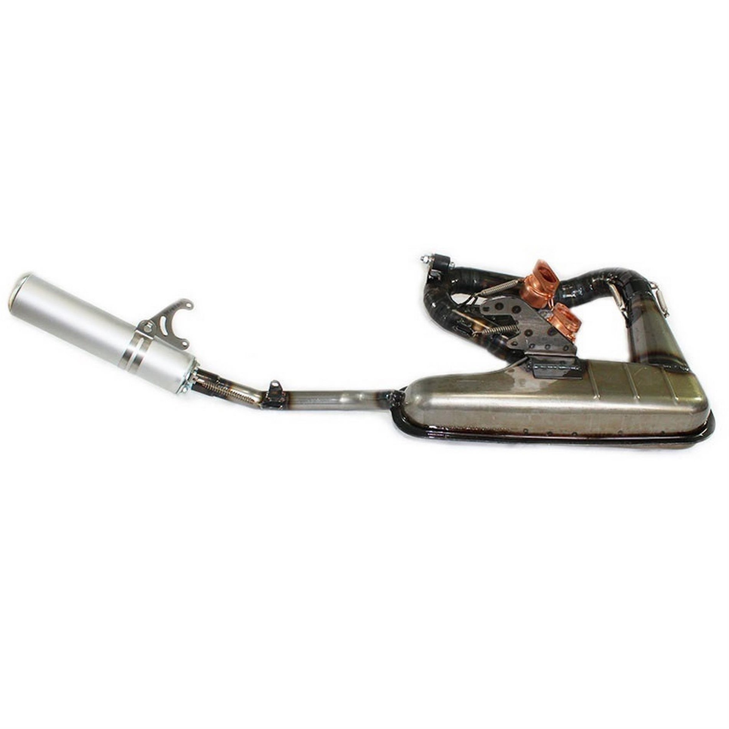 Image of Rennauspuff SCOOTERTHEFERO Chimera Straight, Material: Stahl für Lambretta 125 LI/LIS/DL/GP/150 LI/LIS/SX/DL/GP/175 TV 2°-3°/200 TV/SX/DL/GP für Lambretta 125 LI/LIS/DL/GP/150 LI/LIS/SX/DL/GP/175 TV 2°-3°/200 TV/SX/DL/GP