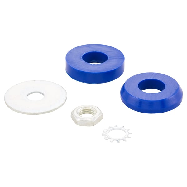 Image of Silentgummi Kit Stoßdämpfer 17x38x9 mm, vorne, oben, CLAUSS STUDIOS für Vespa PX80-200/PE/Lusso/'98/ MY/T5/Cosa 125-150 Elestart/LML Star 125-200 2T/4T/Deluxe 2T/4S/Speedy/Stella