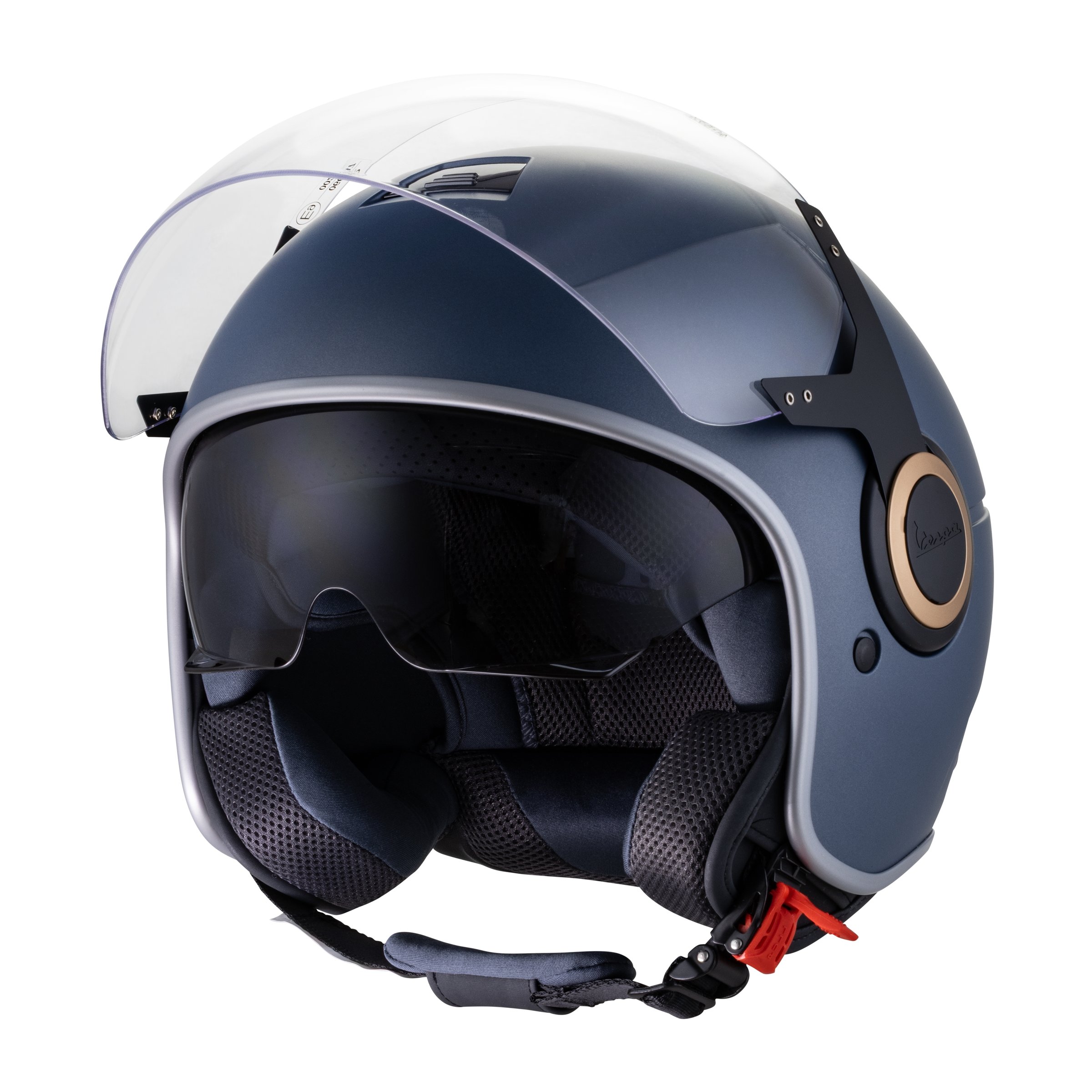 Image of Helm PIAGGIO Vespa Officina 8, blau, Gr. M, 57-58cm Jethelm Jethelm