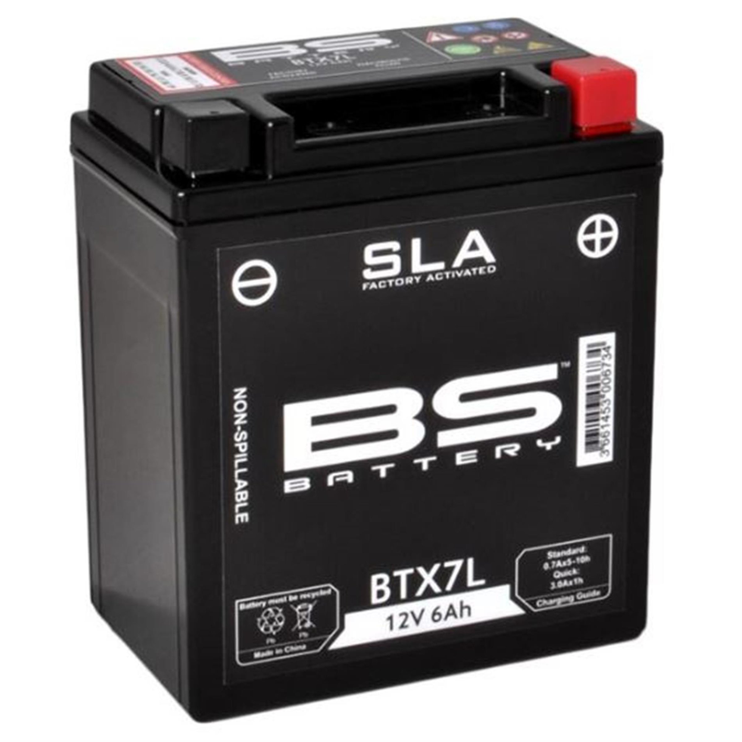 Image of Batterie RMS 12V/6Ah, BTX7L für Vespa Primavera/Sprint 50-150ccm/GTS 125ccm für Vespa Primavera/Sprint 50-150ccm/GTS 125ccm