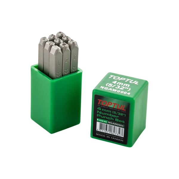 Image of Schlagstempel Zahlen 0-9 TOPTUL für Typenschild