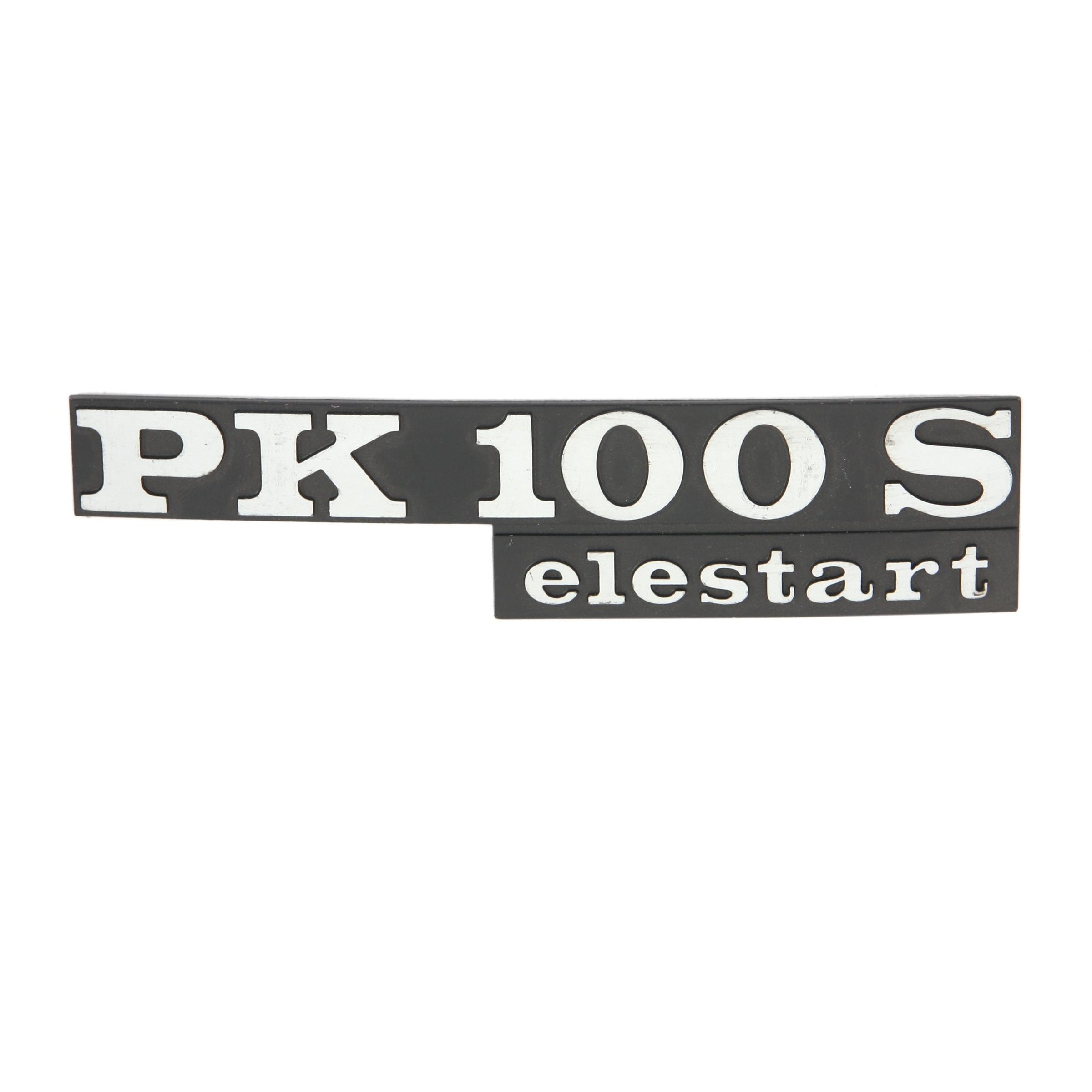 Image of Schriftzug "PK100S elestart" Seitenhaube links 198201 für Vespa PK100 S/Elestart V9X1T für Vespa PK100 S/Elestart V9X1T