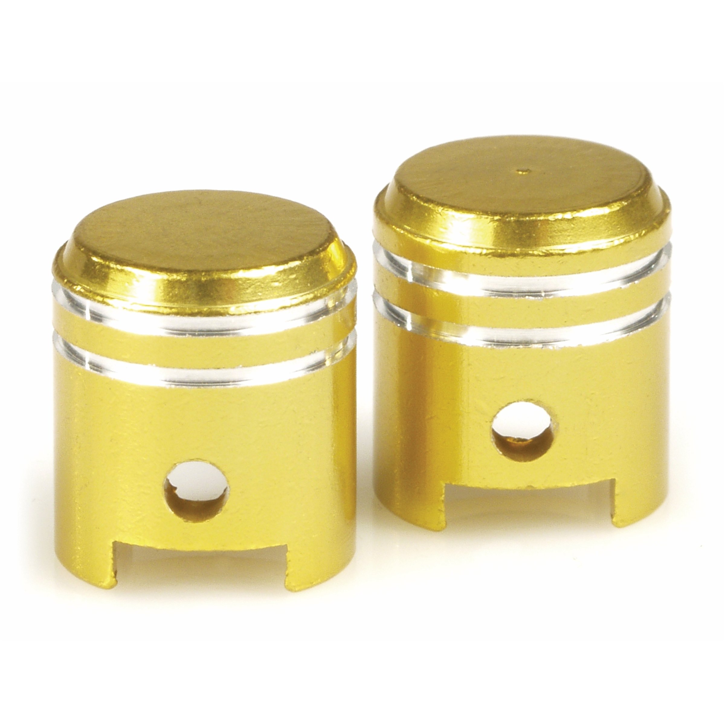 Image of Ventilkappen mit Motiv "Kolben" gold