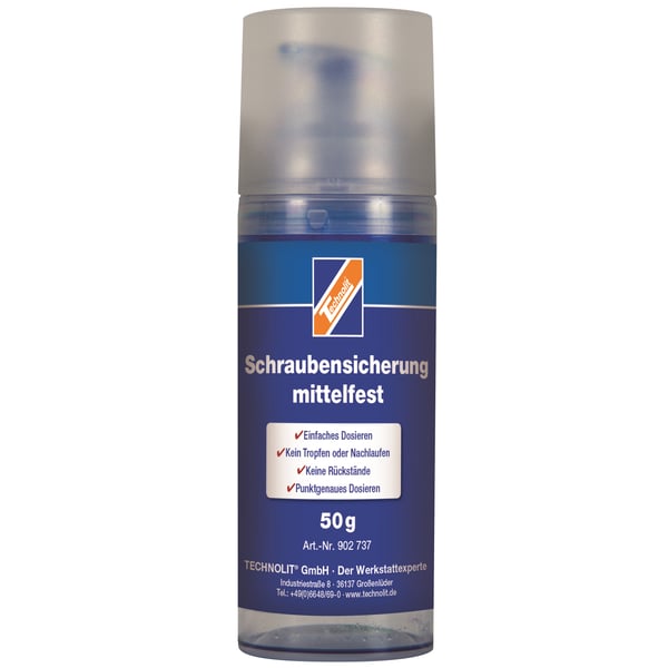 Image of Schraubensicherung TECHNOLIT mittelfest blau