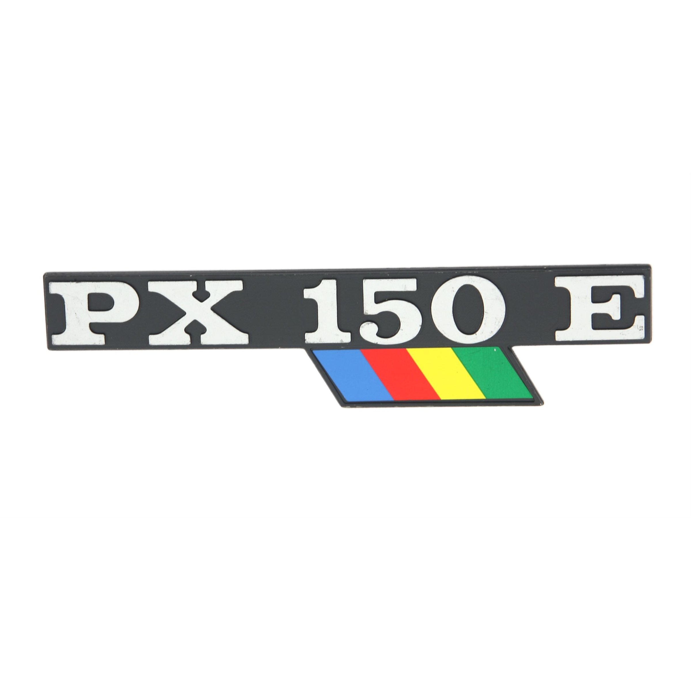 Image of Schriftzug PX150E Seitenhaube links 198182 für Vespa PX150 E/Lusso/EFL/Arcobaleno 600001 -> für Vespa PX150 E/Lusso/EFL/Arcobaleno 600001 ->