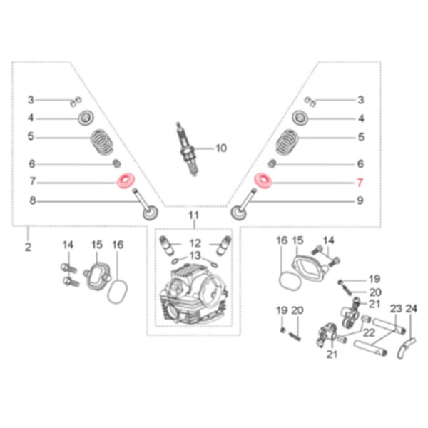 Image of Sitz Ventilfeder LML, C-4771209 für LML Star 200 4T