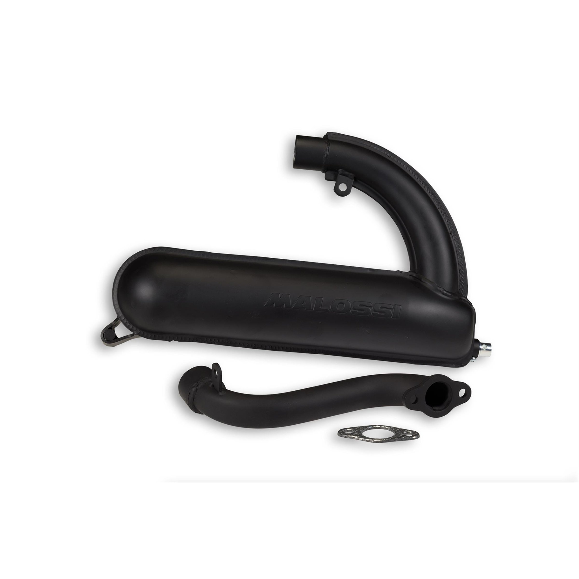 Image of Rennauspuff MALOSSI "Power Classic Exhaust" 3217868, Material: Stahl schwarz für Vespa 90/R/SS/100/125/PV/ET3 für Vespa 90/R/SS/100/125/PV/ET3