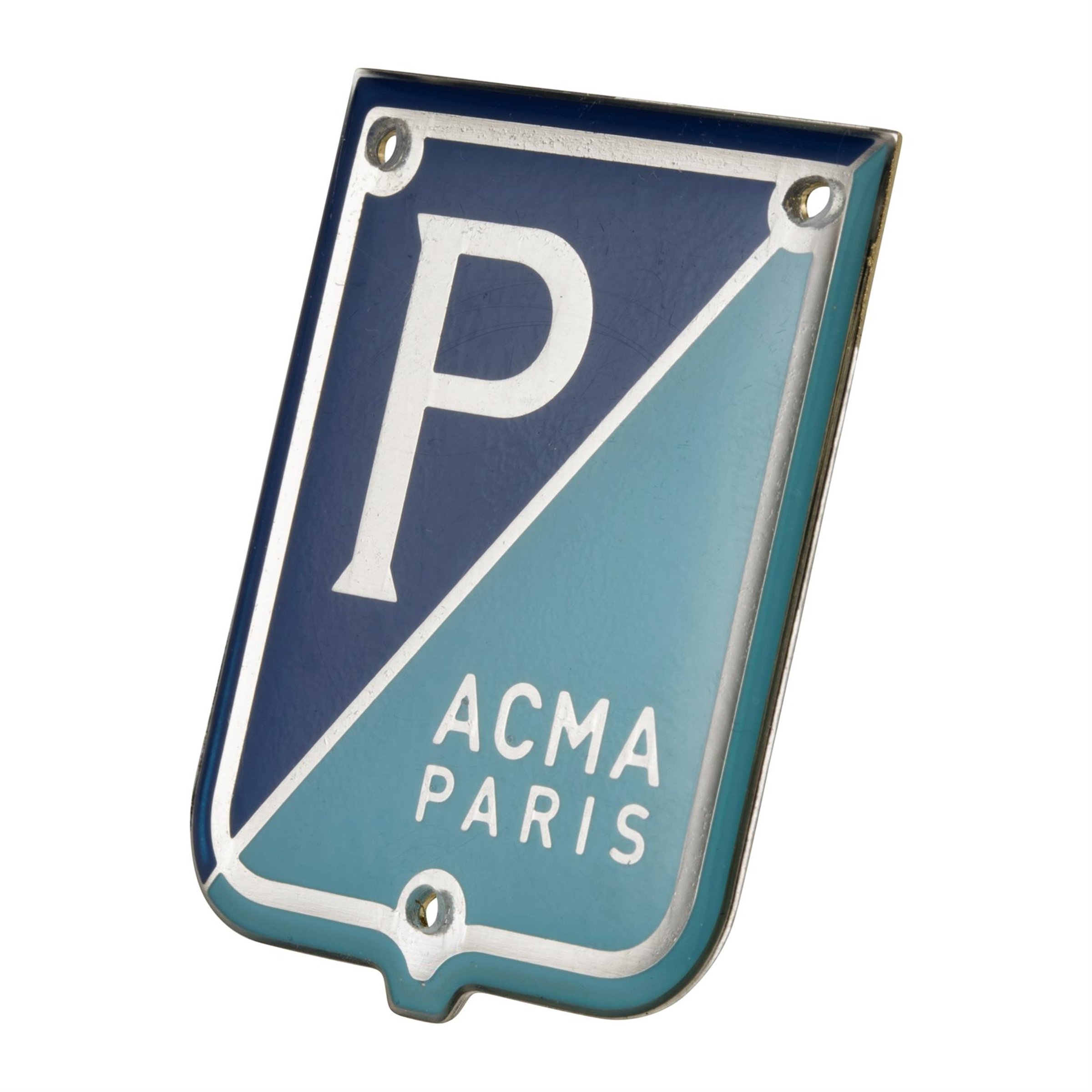 Image of Emblem "PIAGGIO ACMA Paris" für Vespa 125 `57-`58/150 GL `57-`58 für Vespa 125 `57-`58/150 GL `57-`58