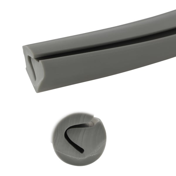 Image of Gummi MEC EUR, Beinschild, vorne, 19950062 - 15050062 für Lambretta 125 LI/LIS/150 LI/LIS/SX/175 TV/200 TV/SX