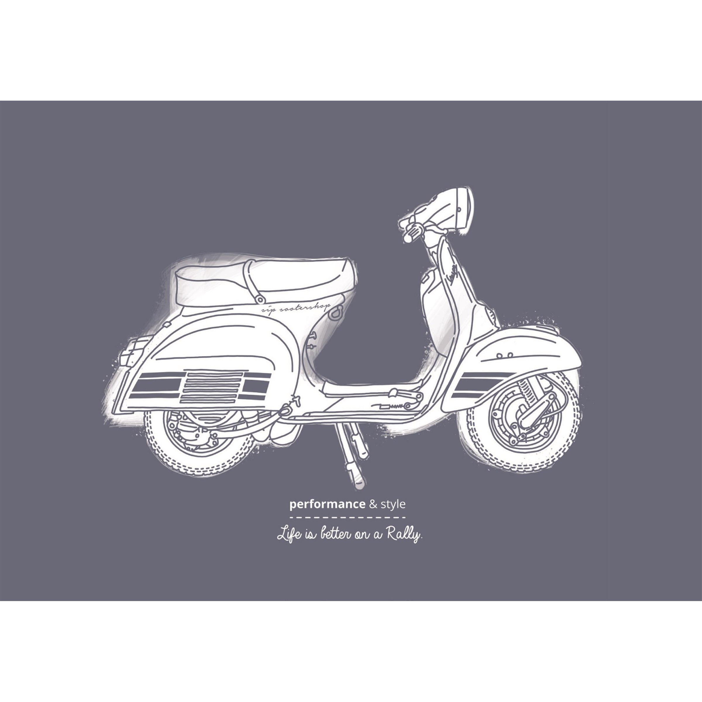 Image of Postkarte SIP mit Motiv "Life is better on a Rally"