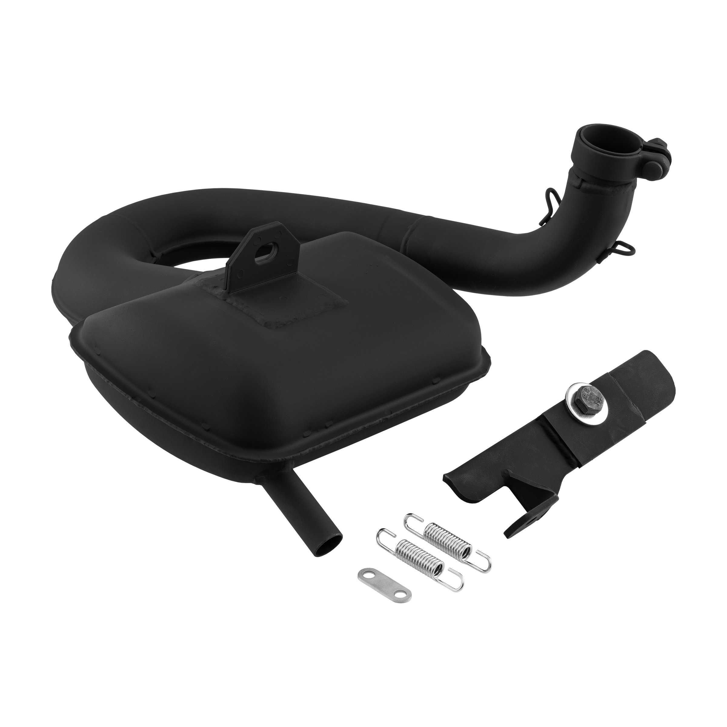 Image of Rennauspuff SIP ROAD 3.0, Material: Stahl schwarz für Vespa 125 VM/VN/150 VL/VB1T/VGL1T für Vespa 125 VM/VN/150 VL/VB1T/VGL1T