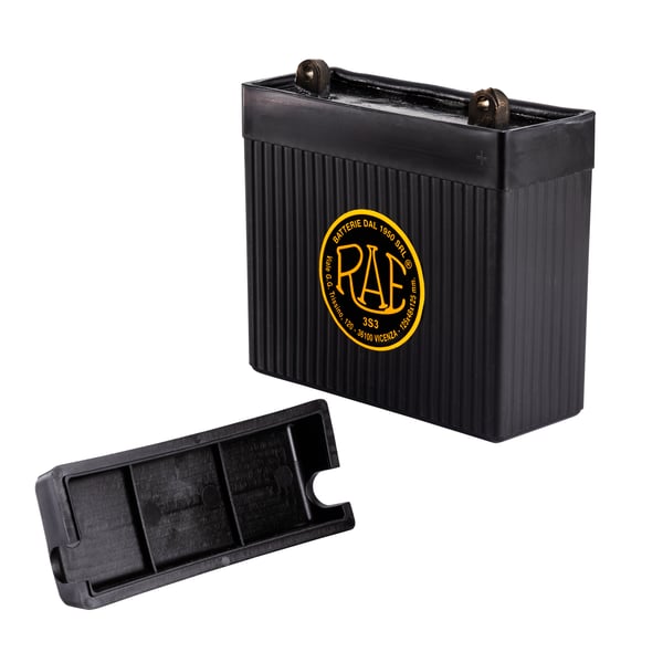 Image of Batterie RAE 6V/9Ah für Vespa 125 VNB/GT/R/Super/150 VL1-2/VBA/VBB/VGLA/GL/Sprint/V/Super