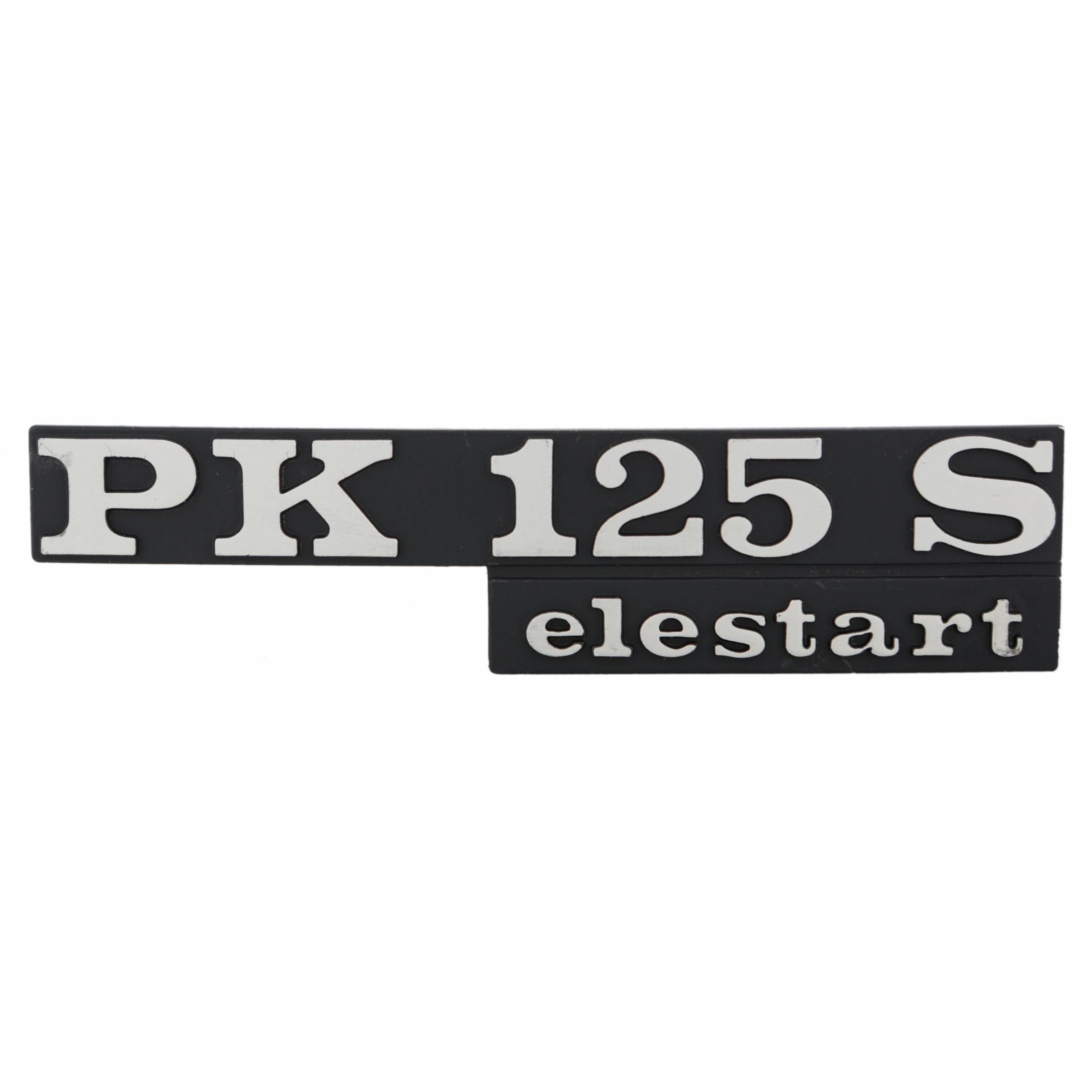 Image of Schriftzug RMS "PK125 S elestart" Seitenhaube links 198185 für Vespa PK125 S Elestart für Vespa PK125 S Elestart