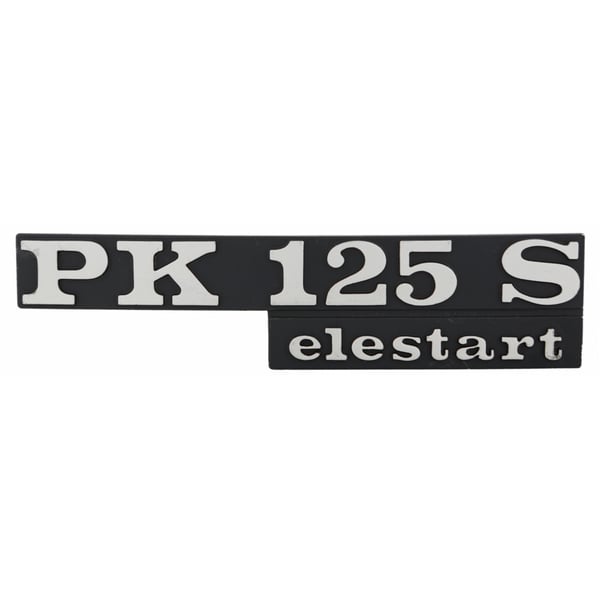 Image of Schriftzug RMS "PK125 S elestart" Seitenhaube links 198185 für Vespa PK125 S Elestart