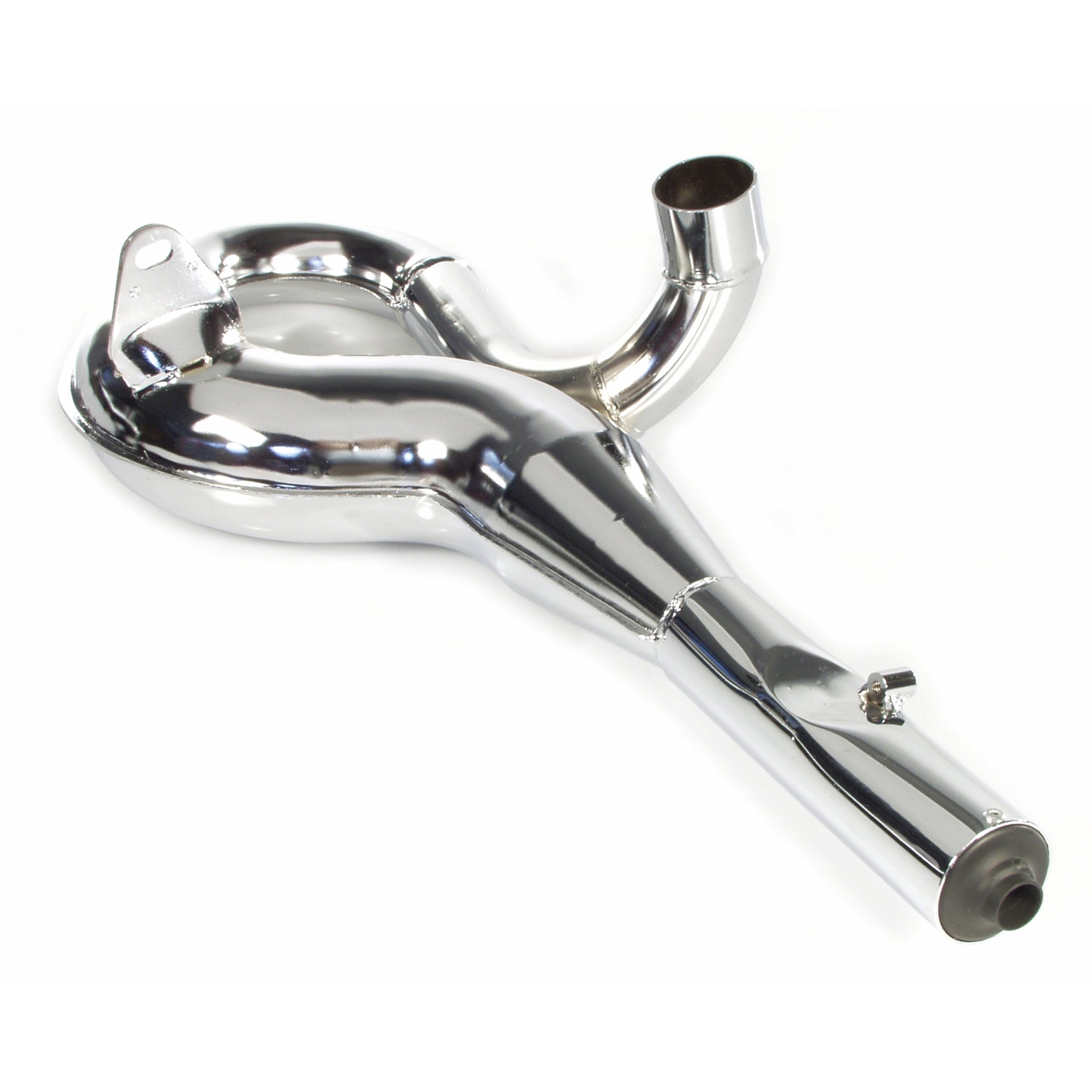 Image of Rennauspuff PINASCO 26560825, Material: Stahl chrom, Farbe (ESD): chrom für Vespa 200 Rally/P200E/PX200 E/Lusso/'98/MY/Cosa 1 200 für Vespa 200 Rally/P200E/PX200 E/Lusso/'98/MY/Cosa 1 200