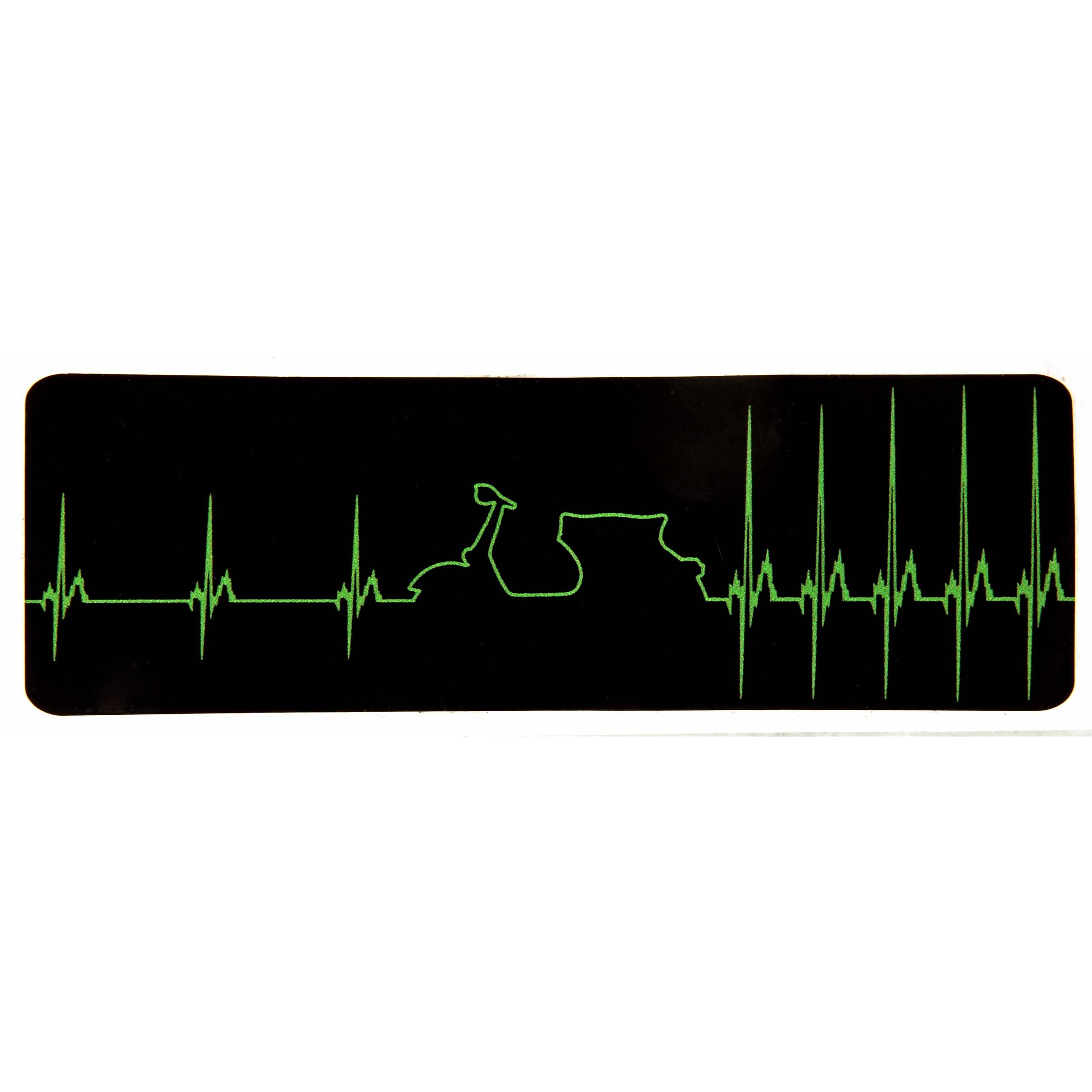 Image of Aufkleber mit Motiv Vespa "Heartbeat" Motorroller