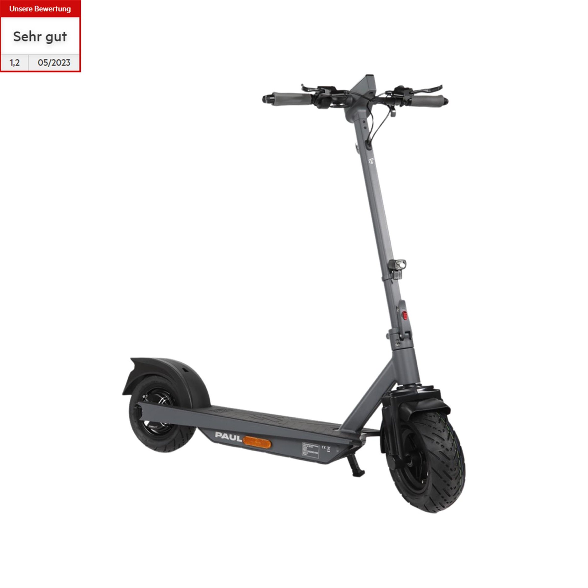 Image of E-Scooter TRITTBRETT PAUL 2023 LG 14,7 gunmetal grau, StVZO-Version. mit BOSCH-Motor, mit Blinker gunmetal grau, StVZO-Version. mit BOSCH-Motor, mit Blinker