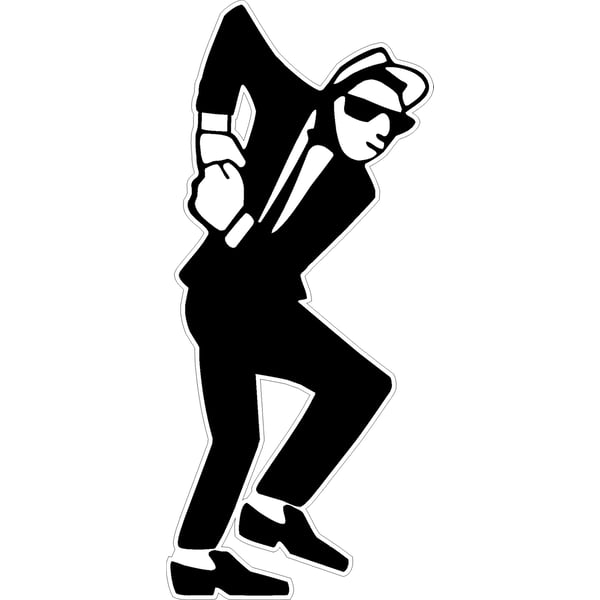 Image of Aufkleber mit Motiv "2-Tone SKA Dancer"