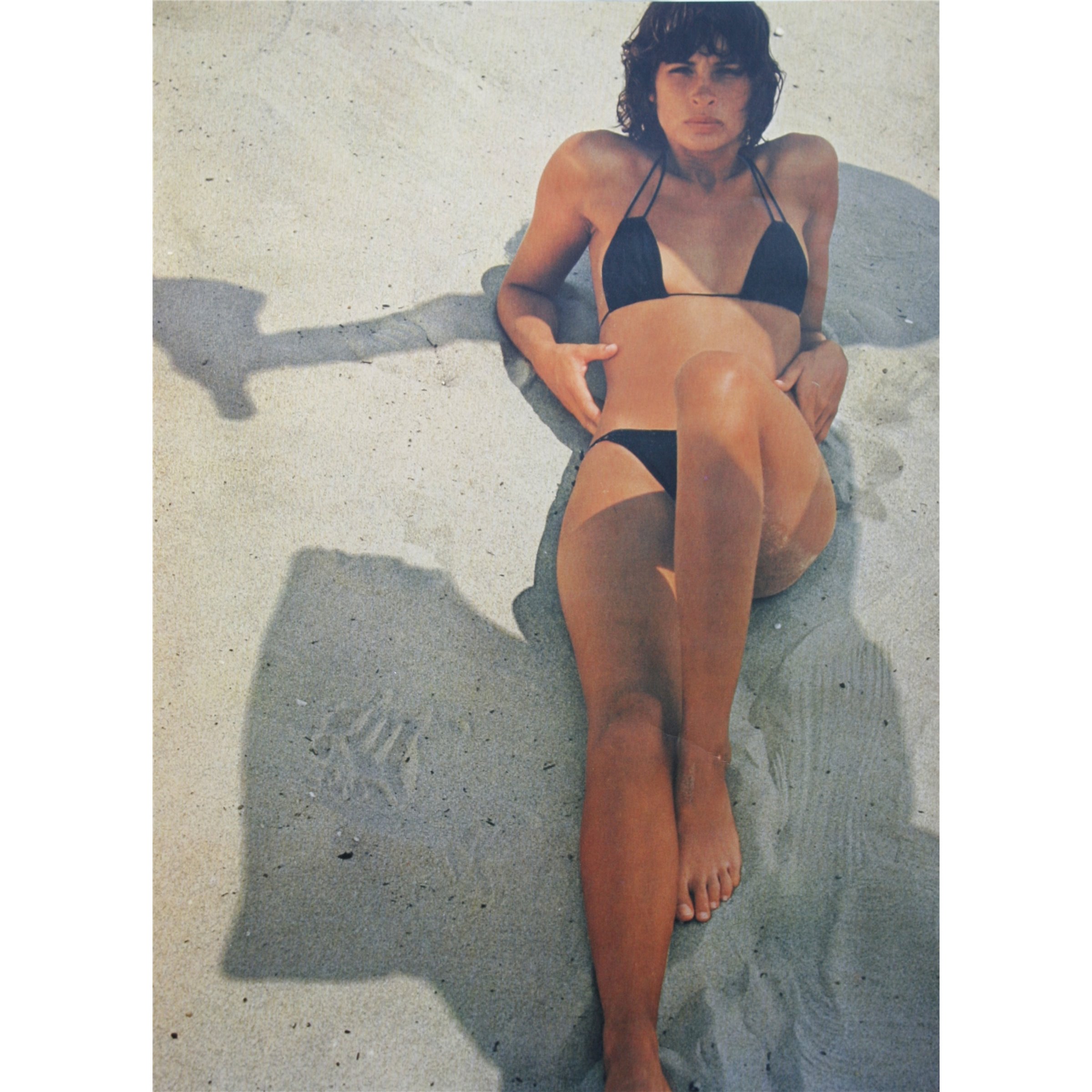 Image of Poster mit Motiv "Frau im Vespaschatten"