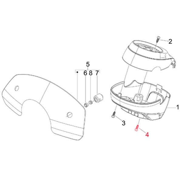 Image of Schraube Lenkerverkleidung M6x40 mm, Torx, PIAGGIO für Vespa LXV 125ccm