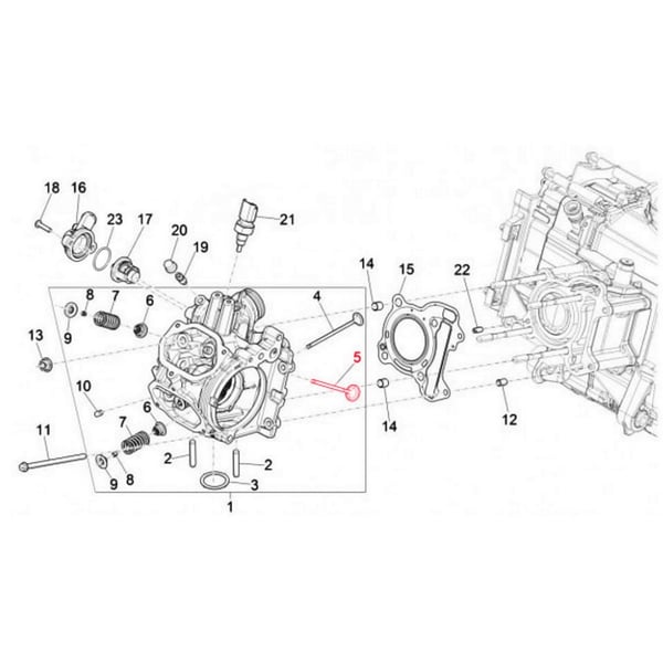 Image of Einlassventil PIAGGIO für Vespa GTS/GTS Super 125/150ccm 4T LC iGet (Euro4)