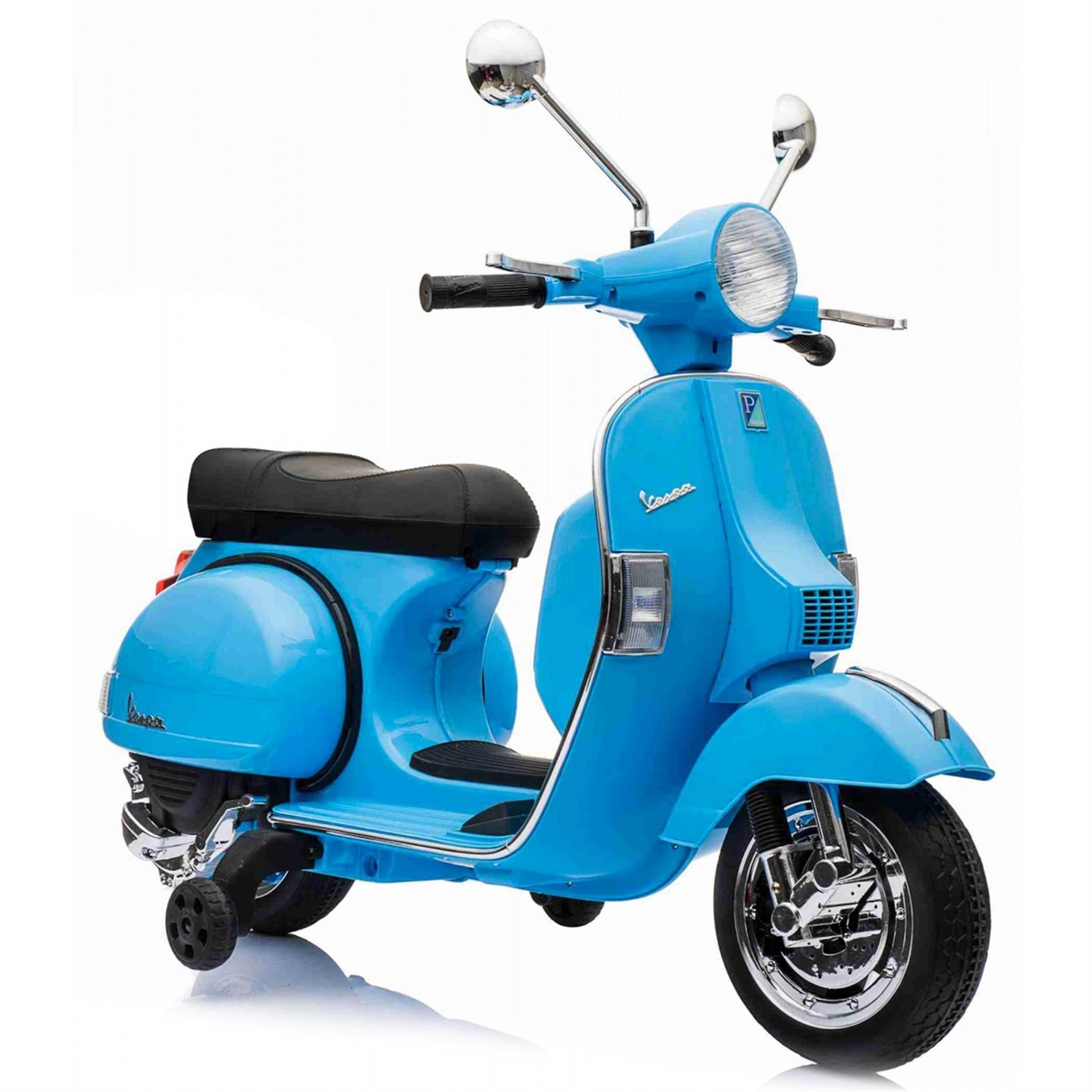 Image of Kinderroller Vespa PX elektrisch 12V blau für Luftfracht/for Airfreight für Luftfracht/for Airfreight
