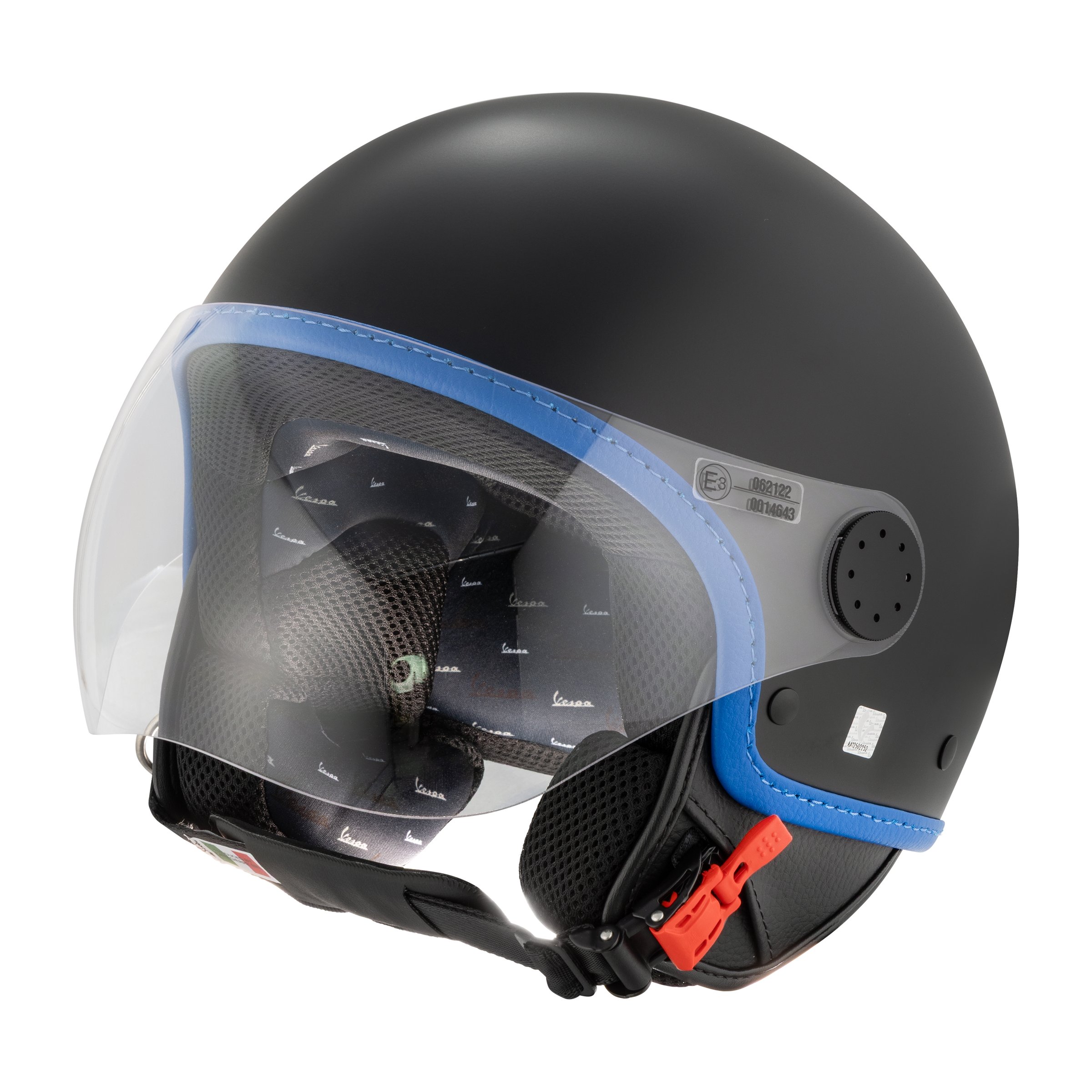 Image of Helm PIAGGIO Vespa Visor 4.0 DEC, schwarz matt, Gr. L1, 59cm Jethelm Jethelm