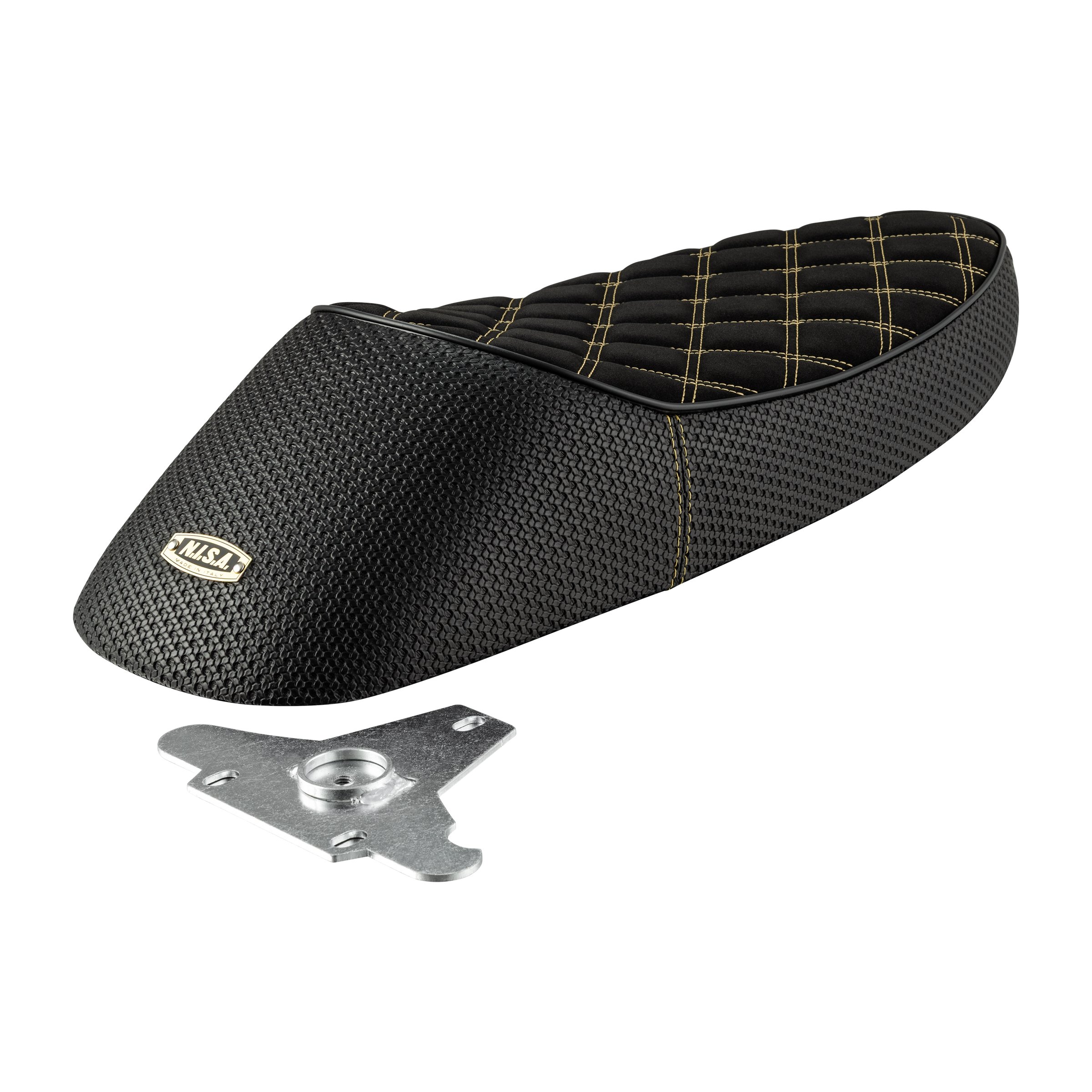 Image of Sportsitzbank NISA Golden Girl schwarz für Vespa PX80-150X /PX80-200E/P200E für Vespa PX80-150X /PX80-200E/P200E