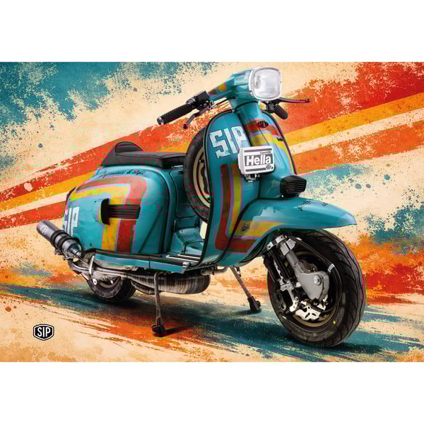 Image of Poster SIP mit Motiv Lambretta Innocenti Customscooter
