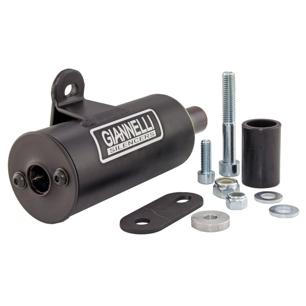 Image of Endschalldämpfer GIANNELLI Vintage, Stahl, Farbe (ESD): schwarz für LML Star/Star Deluxe 125/150/200 4T
