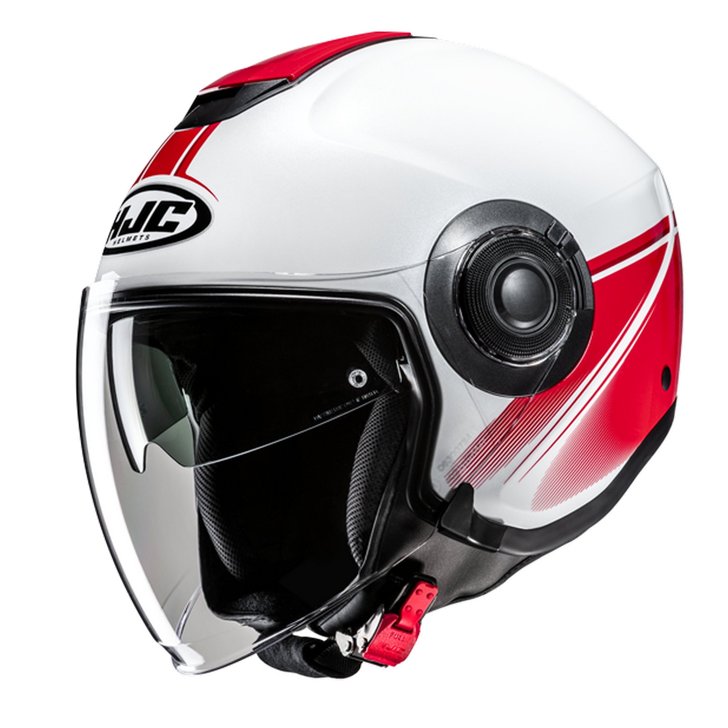 Image of Helm HJC i40N, weiß/rot, Gr. L, 58-59 cm Jethelm Jethelm