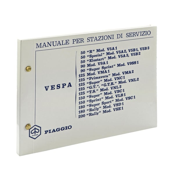 Image of Werkstatthandbuch PIAGGIO Vespa 50 R/Special/Elestart/90/SS/125 VMA1T/PV/Super/GT/TS/150 Super/Sprint/180 SS/180-200 Rally