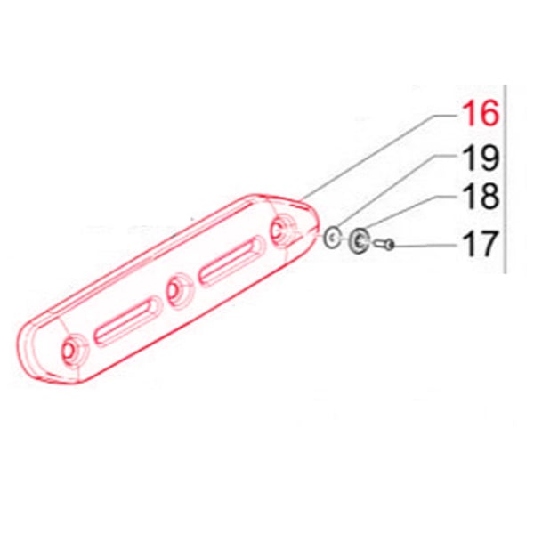 Image of Auspuffblende PIAGGIO 833910 für GILERA Fuoco 500/ PIAGGIO Beverly 400-500/ MP3 400/ X8 400/ X9 500/ X10 500