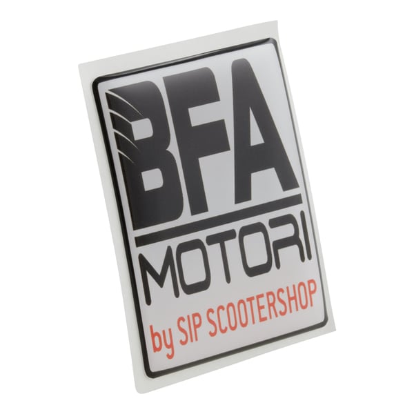 Image of Emblem SIP BFA BFA MOTORI 4-Eck Kaskade für Vespa PX125-200 MY/2011 für Vespa LX/LXV/S/Primavera/Sprint/GTS/GTS Super/GTV/GT 60/GT/GT L/946 50-300ccm