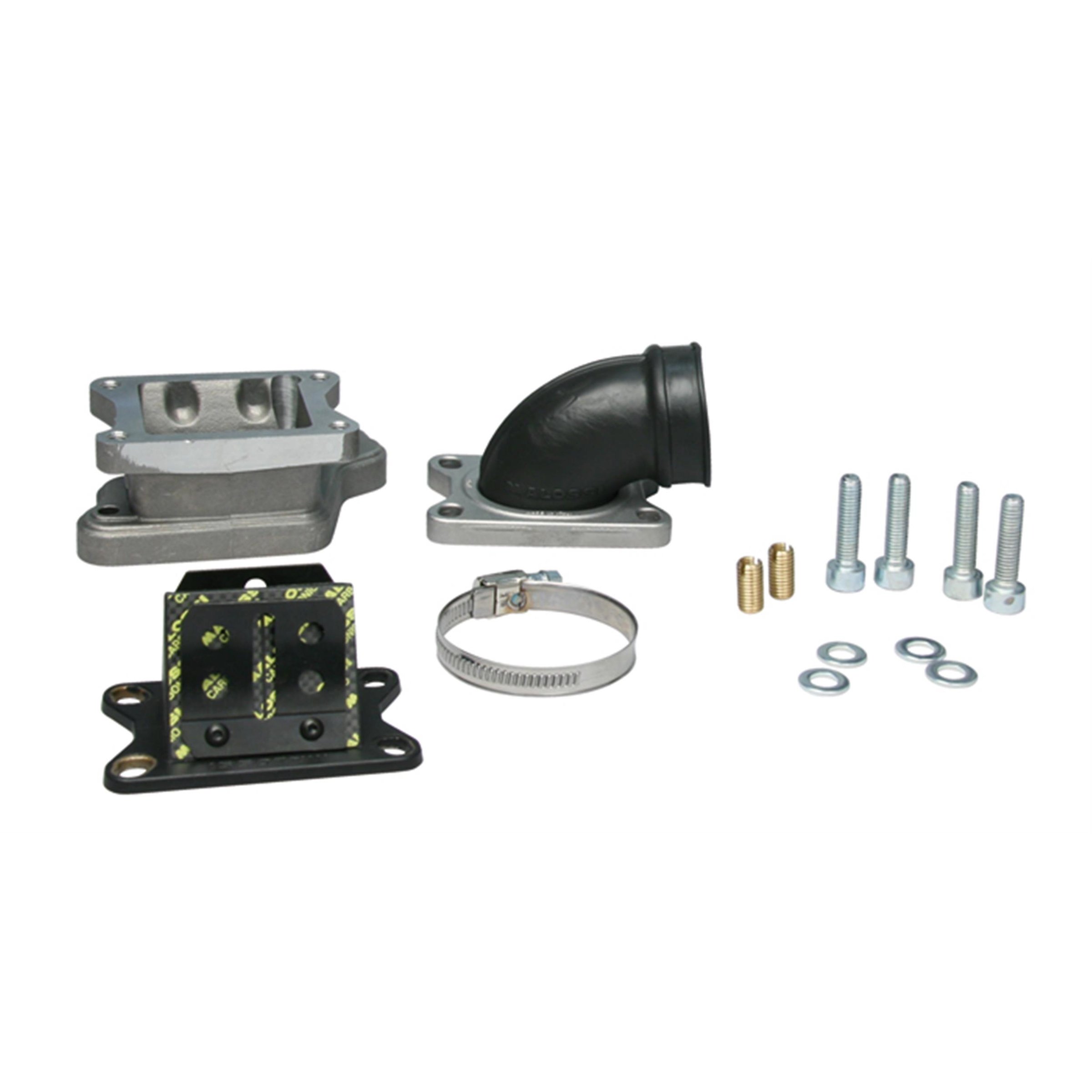Image of Ansaugstutzen Kit MALOSSI X360 Membran für Vespa 200 Rally/P200E/PX200 E/Lusso/'98/MY/Cosa 200 für Vespa 200 Rally/P200E/PX200 E/Lusso/'98/MY/Cosa 200