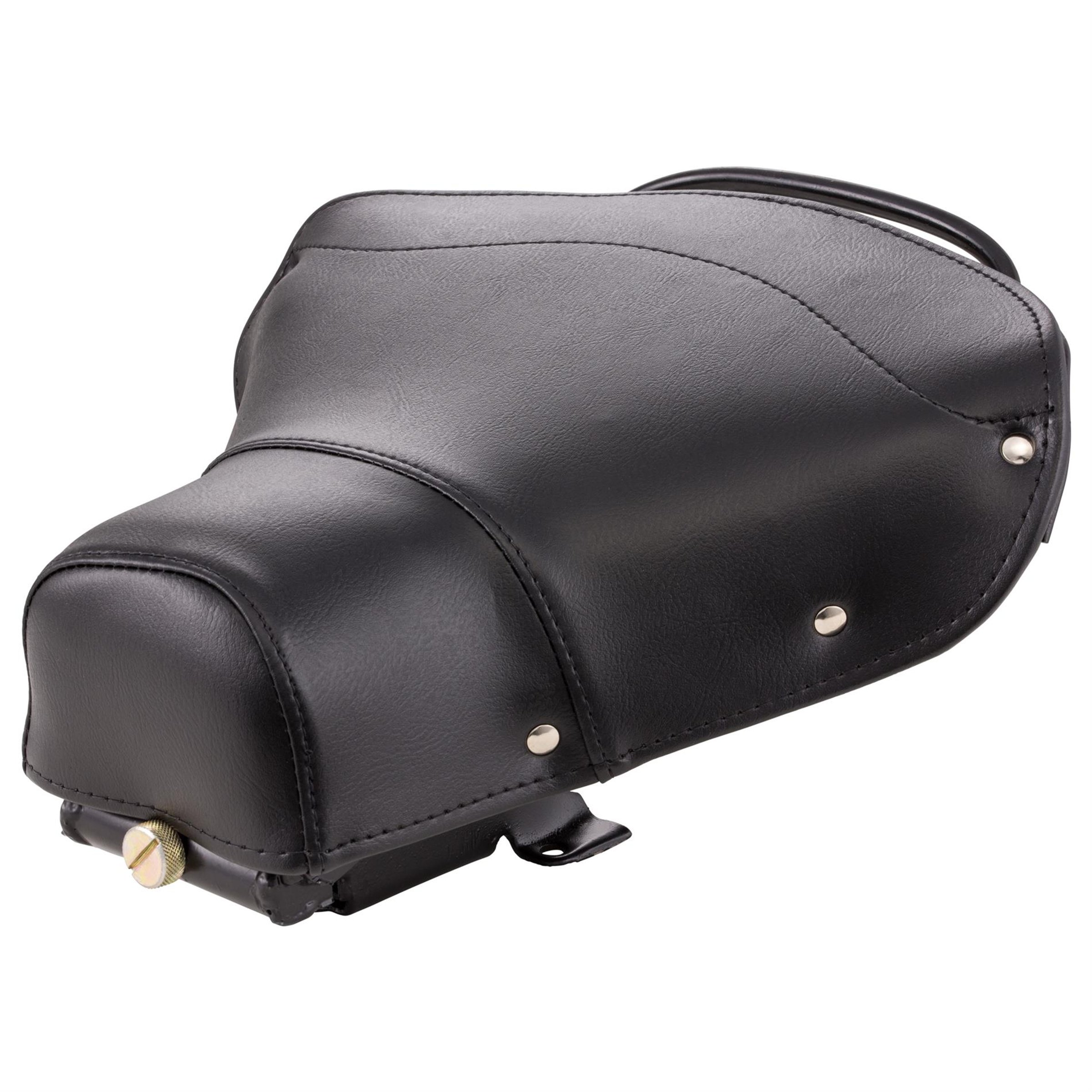 Image of Schwingsattel DIEFFE schwarz vorne für Vespa 125 VNA-TS/150 VBA-T4/160 GS/180 SS/Rally/PX/T5 für Vespa 125 VNA-TS/150 VBA-T4/160 GS/180 SS/Rally/PX/T5