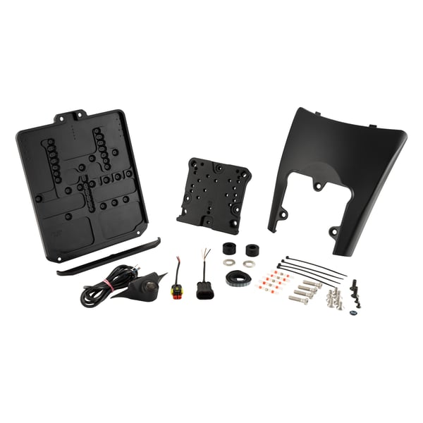 Image of Nummernschildhalter Rücklicht WUNDERKIND für deutsche Kennzeichen 180 x 200 mm, hinten, 107239-A97-F15 für Vespa GTS/GTS Super/GTV 125/300/310ccm (2023-)