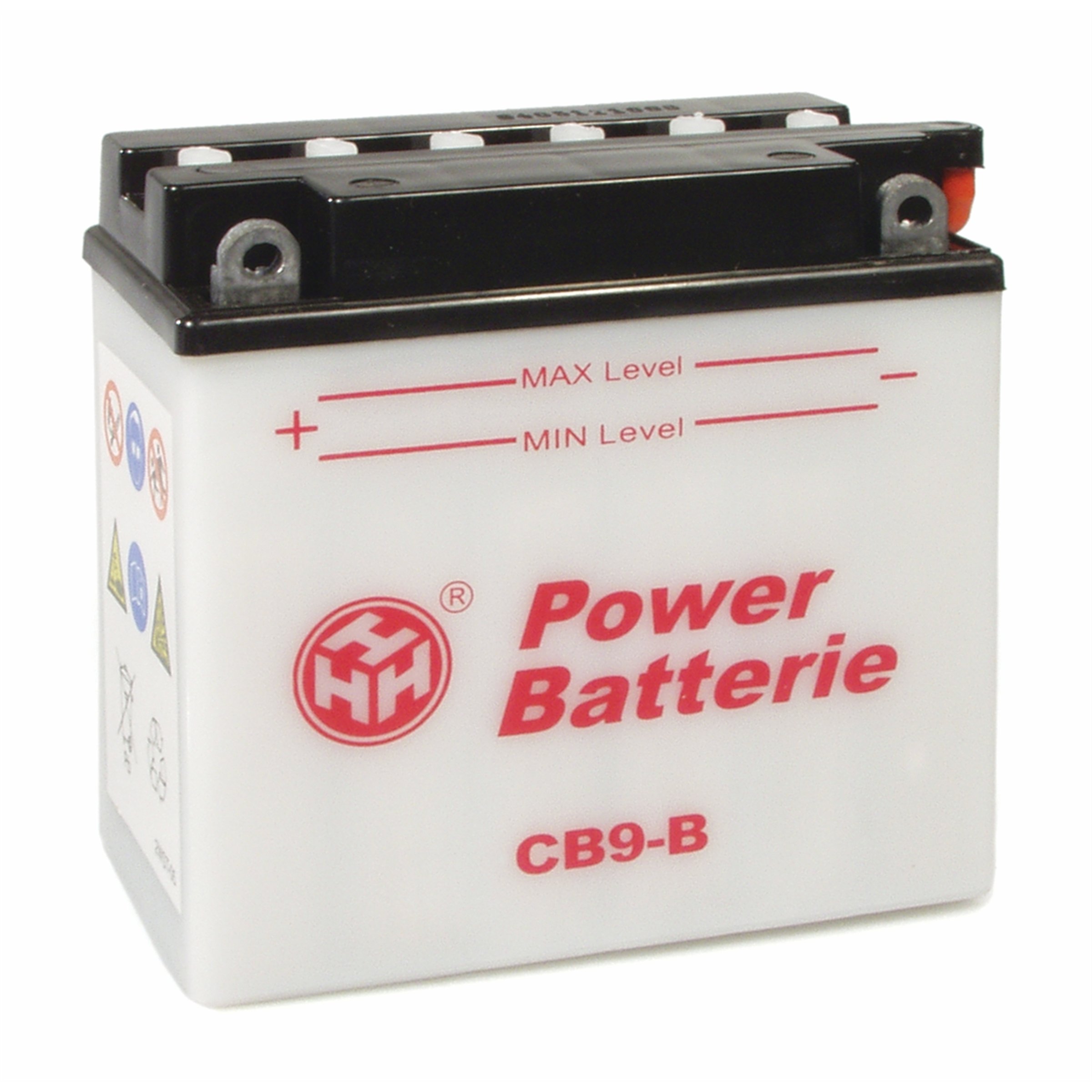 Image of Batterie YUASA 12V/9Ah, YB9-B für Vespa PX80-200 E Lusso-T5/Cosa Elestart/PX125-200 E '98/MY/'11 für PIAGGIO 50-200ccm 2T/4T AC/LC für Vespa PX80-200 E Lusso-T5/Cosa Elestart/PX125-200 E '98/MY/'11 für PIAGGIO 50-200ccm 2T/4T AC/LC