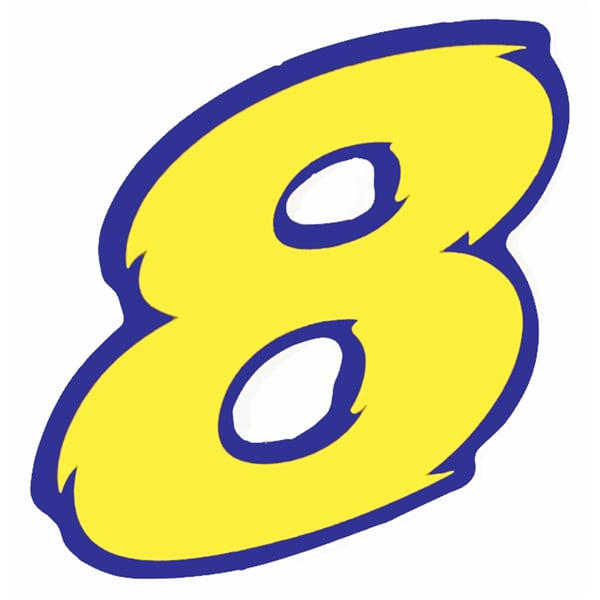 Image of Aufkleber mit Motiv Startnummer "5"