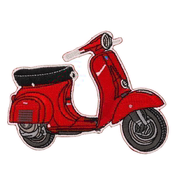 Image of Aufnäher mit Motiv Vespa V50 Motorroller
