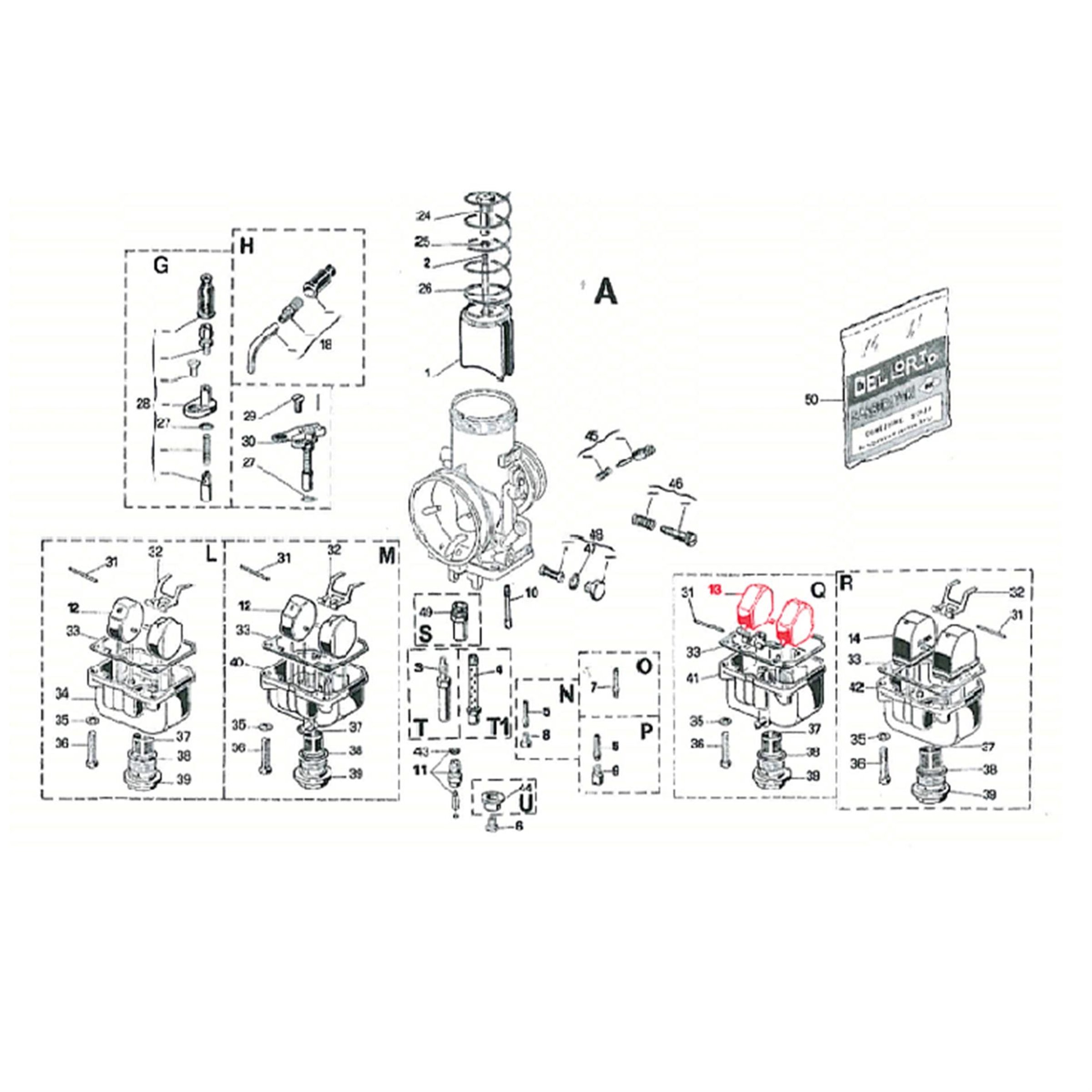 Image of Schwimmer DELL'ORTO 9 gr., 1263001 80