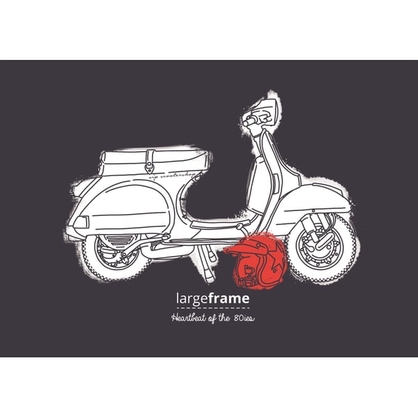 Image of Postkarte SIP mit Motiv "Vespa PX – Heartbeat of the 80s"