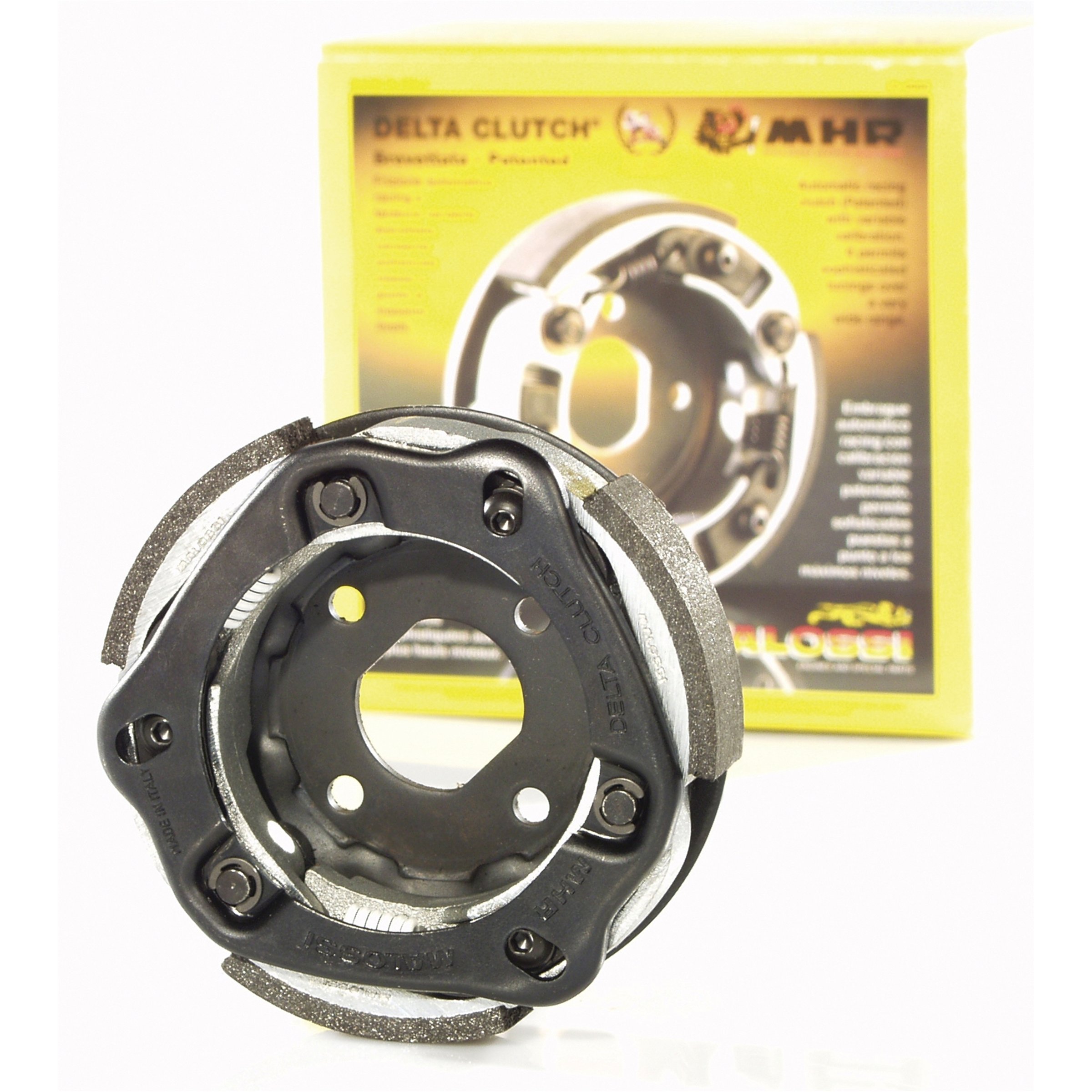 Image of Kupplung MALOSSI Maxi Delta Clutch 5211888 für APRILIA Leonardo/BENELLI Velvet/ITALJET Jupiter/Millennium/MALAGUTI Madison/MBK Cityliner i.e./Doodo/Skycruiser/Skyliner/Thunder/YAMAHA Majesty -'99/Maxster/Teo's/X-City/X-Max für 125ccm i.e/150ccm 4T LC für 