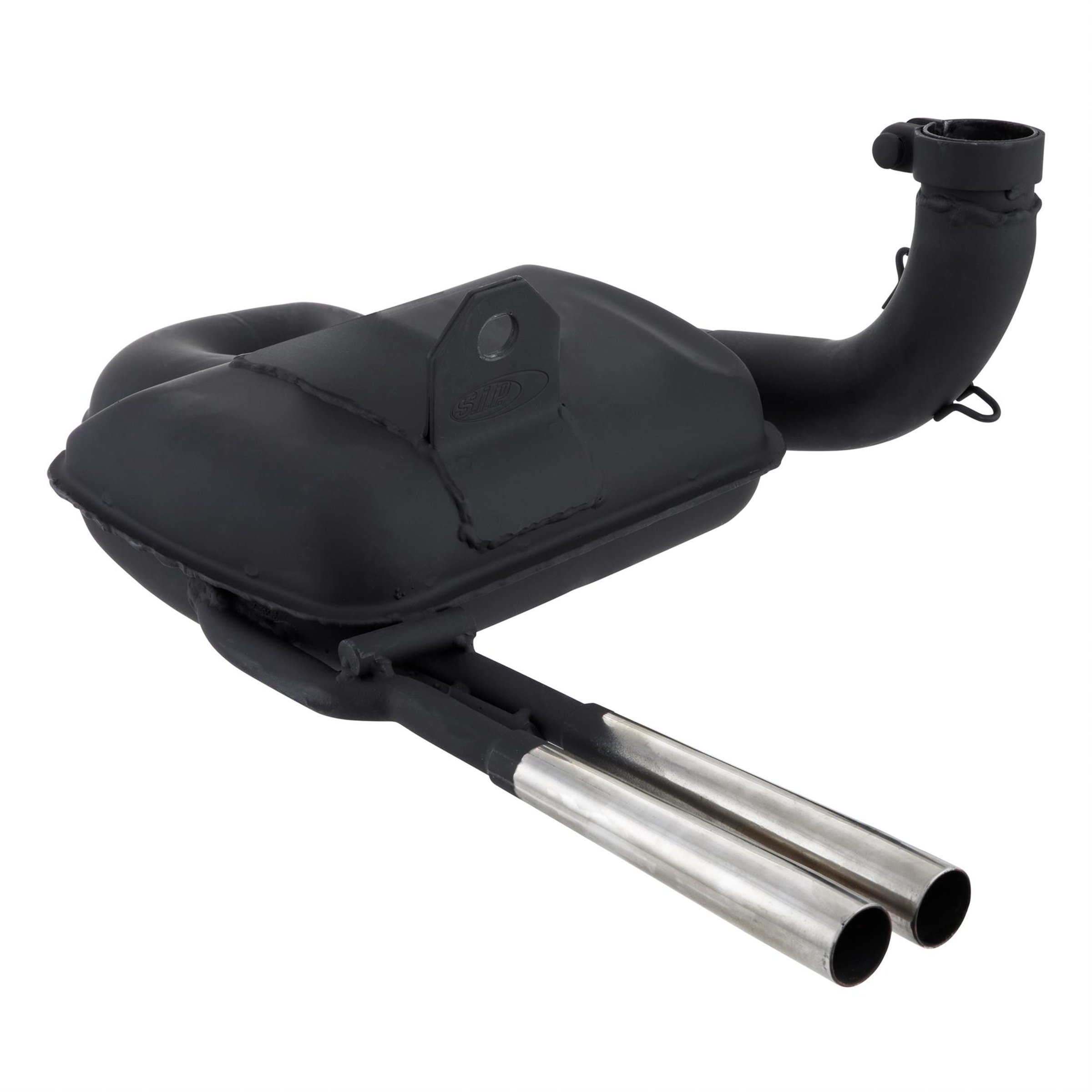 Image of Rennauspuff SIP ROAD 3.0 Sport Optik 87565, Material: Stahl schwarz für Vespa 125 VNA/VNB/GT/GTR/Super/150 VBA/VBB/GL/Sprint/Super/T4 für Vespa 125 VNA/VNB/GT/GTR/Super/150 VBA/VBB/GL/Sprint/Super/T4