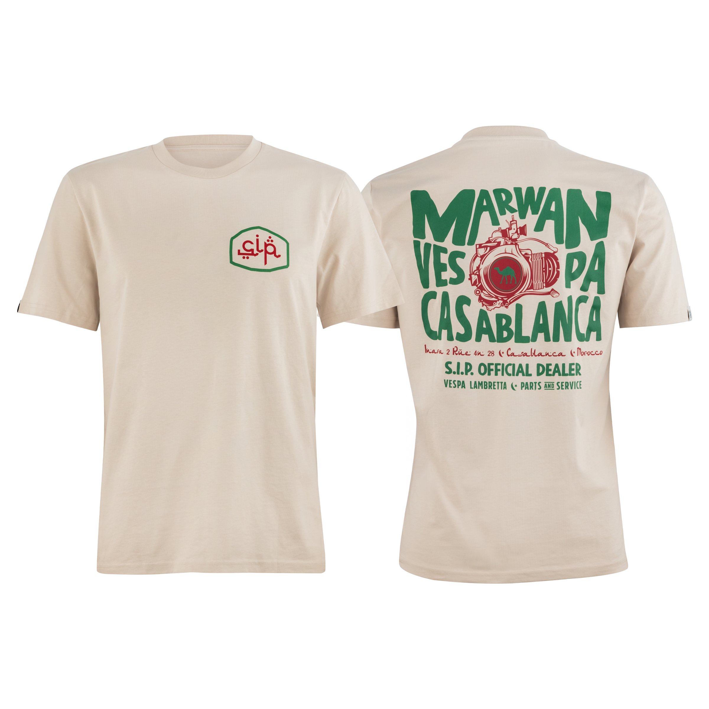 Image of T-Shirt SIP Destination Marwan / Casablanca Größe: M für Männer für Männer