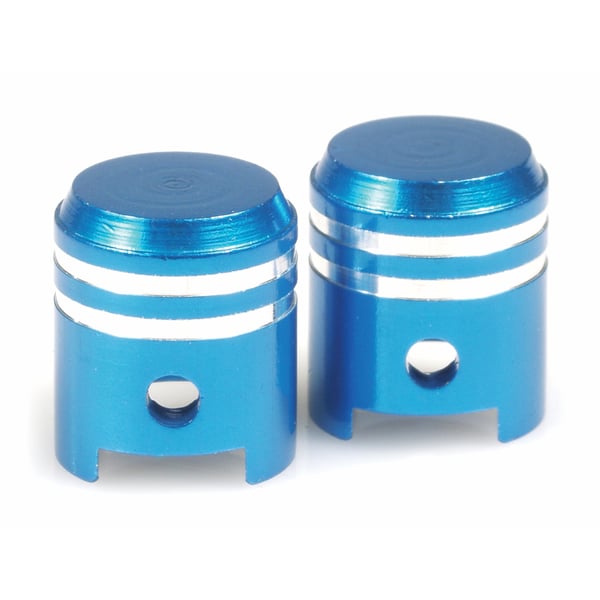 Image of Ventilkappen mit Motiv "Kolben" blau