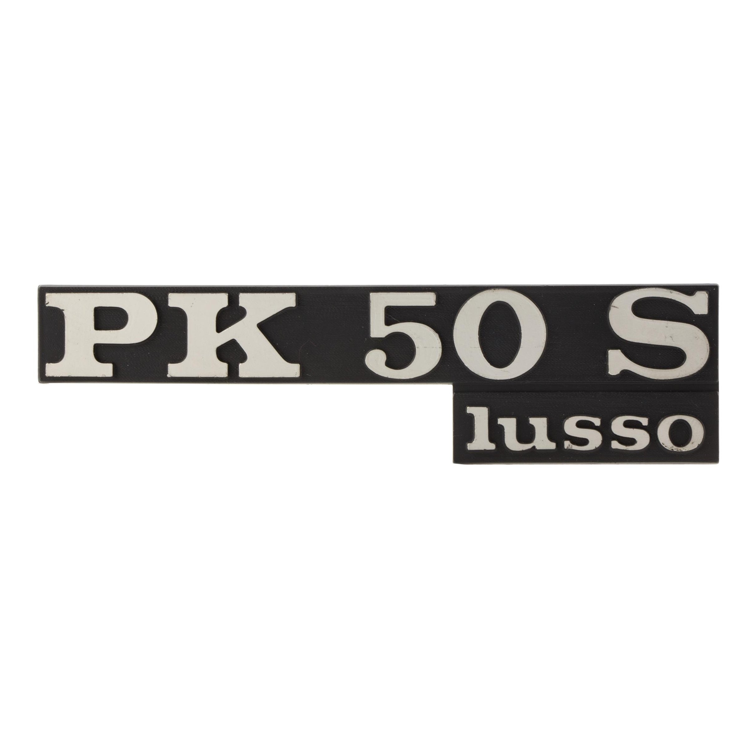 Image of Schriftzug "PK 50S Lusso" Seitenhaube links 240191 für Vespa PK50 S Lusso, V5X2T für Vespa PK50 S Lusso, V5X2T