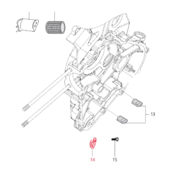 Image of Halteblech LML, Gangseilzüge, 082385 - SF214-0165 für LML Star 200 4T
